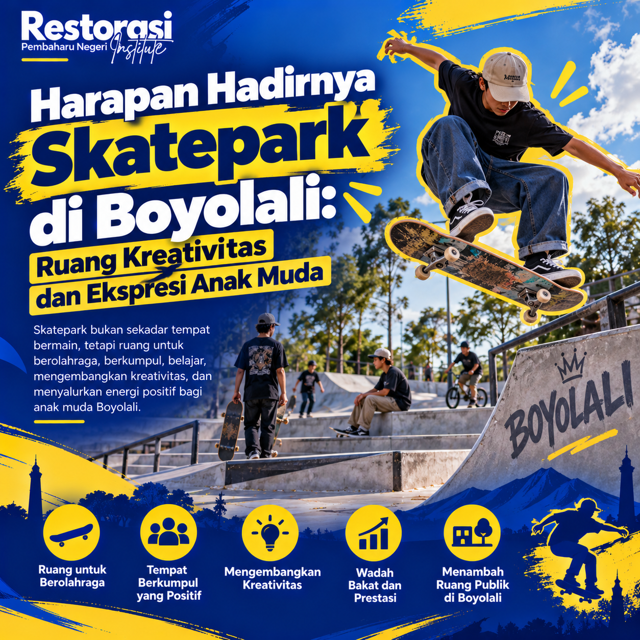 Harapan Hadirnya Skatepark di Boyolali: Ruang Kreativitas dan Ekspresi Anak Muda