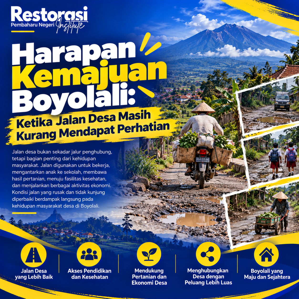 Harapan Kemajuan Boyolali: Ketika Jalan Desa Masih Kurang Mendapat Perhatian